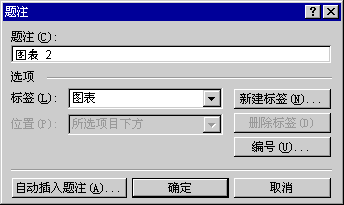 題注對話框