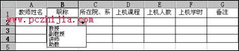 Word中用好表格的選擇性錄入